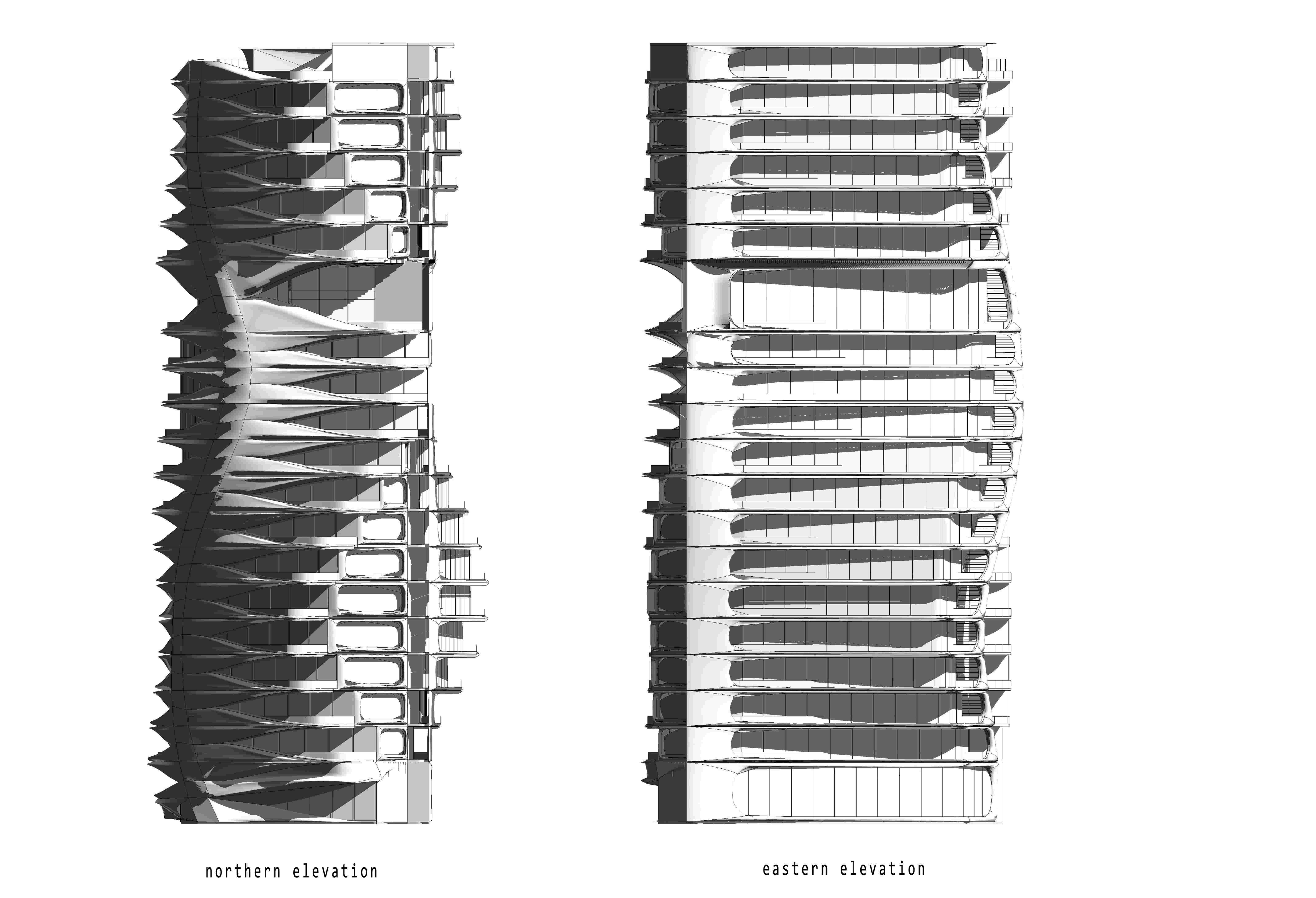 Northern - Eastern Elevations